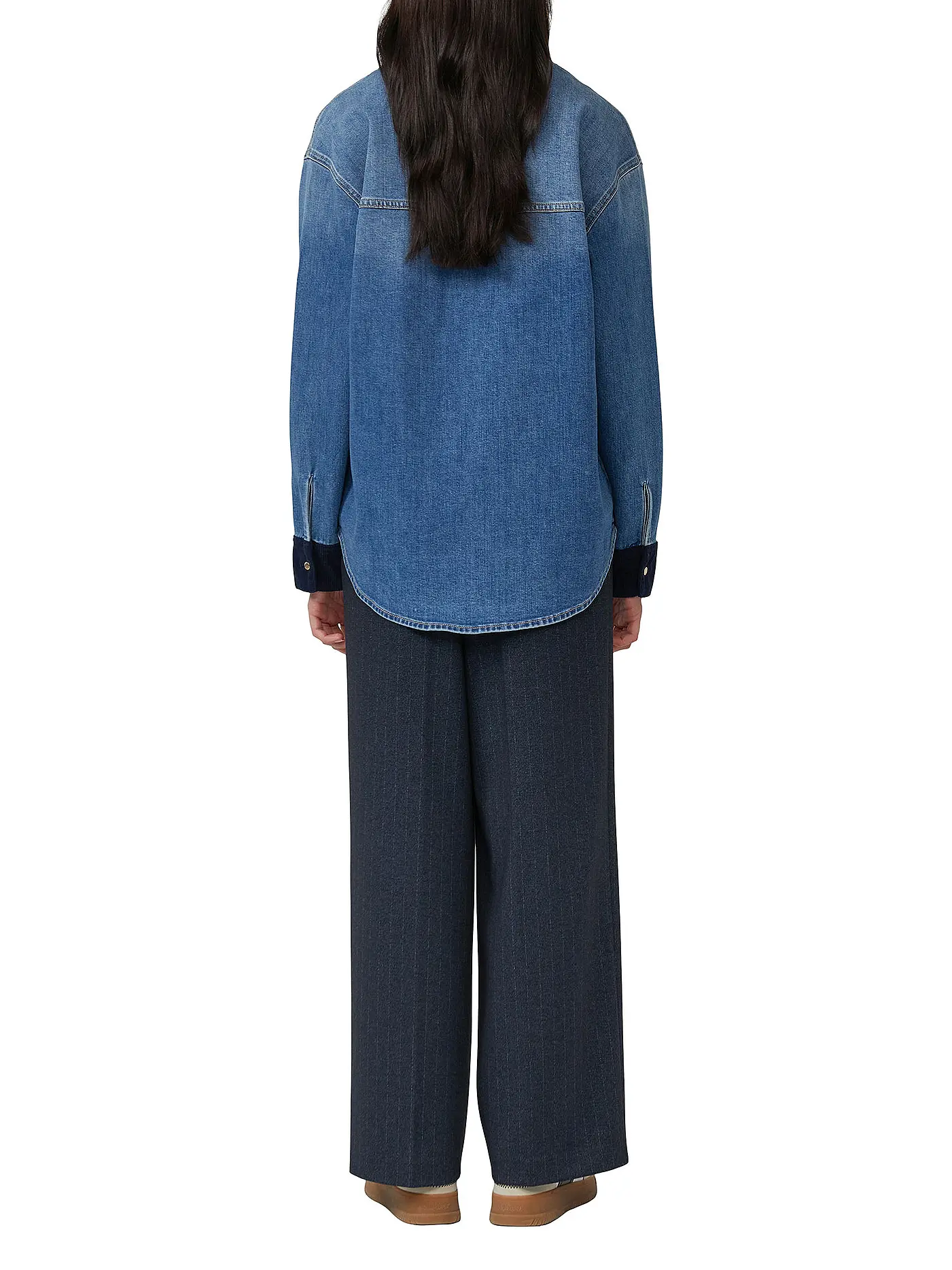 S.OLIVER | Jeansbluse  | blau