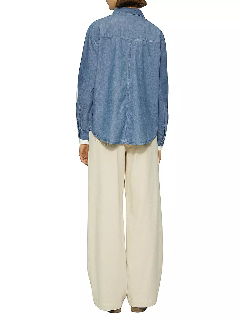 S.OLIVER | Jeansbluse  | blau