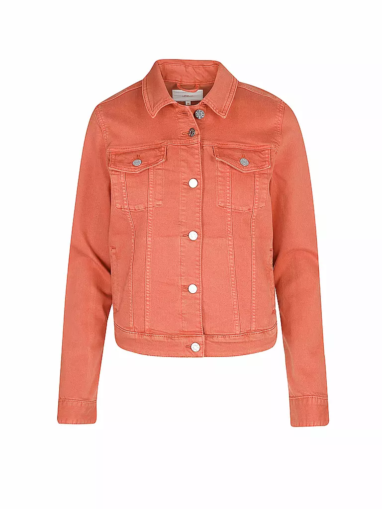 S.OLIVER | Jeansjacke  | orange