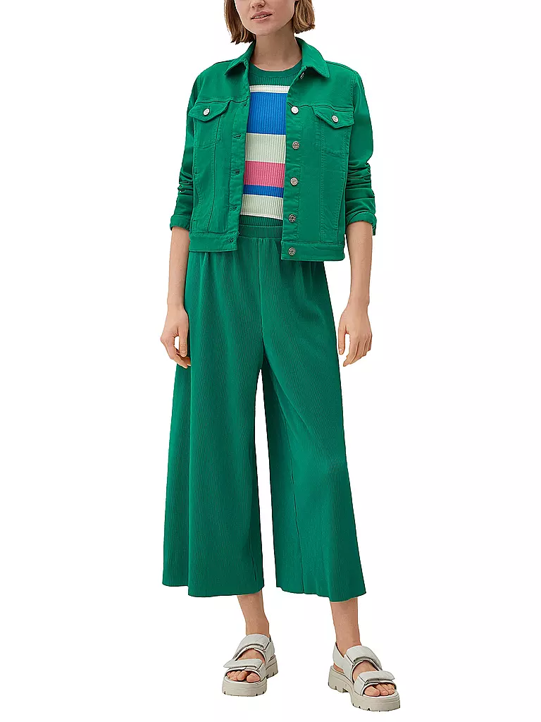 S.OLIVER | Jeansjacke | grün