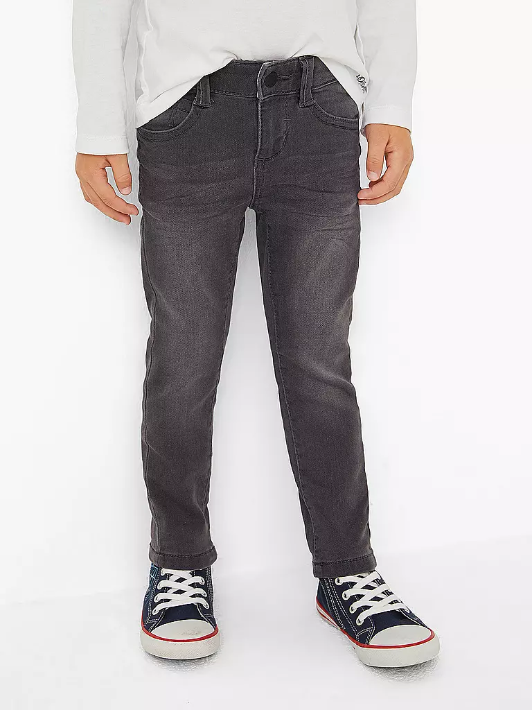 S.OLIVER | Kinder Jeans Slim Fit  | grau