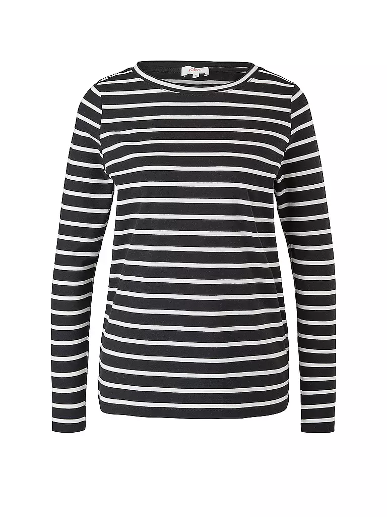 S.OLIVER | Langarmshirt  | schwarz