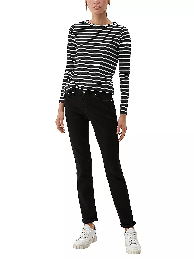 S.OLIVER | Langarmshirt  | schwarz
