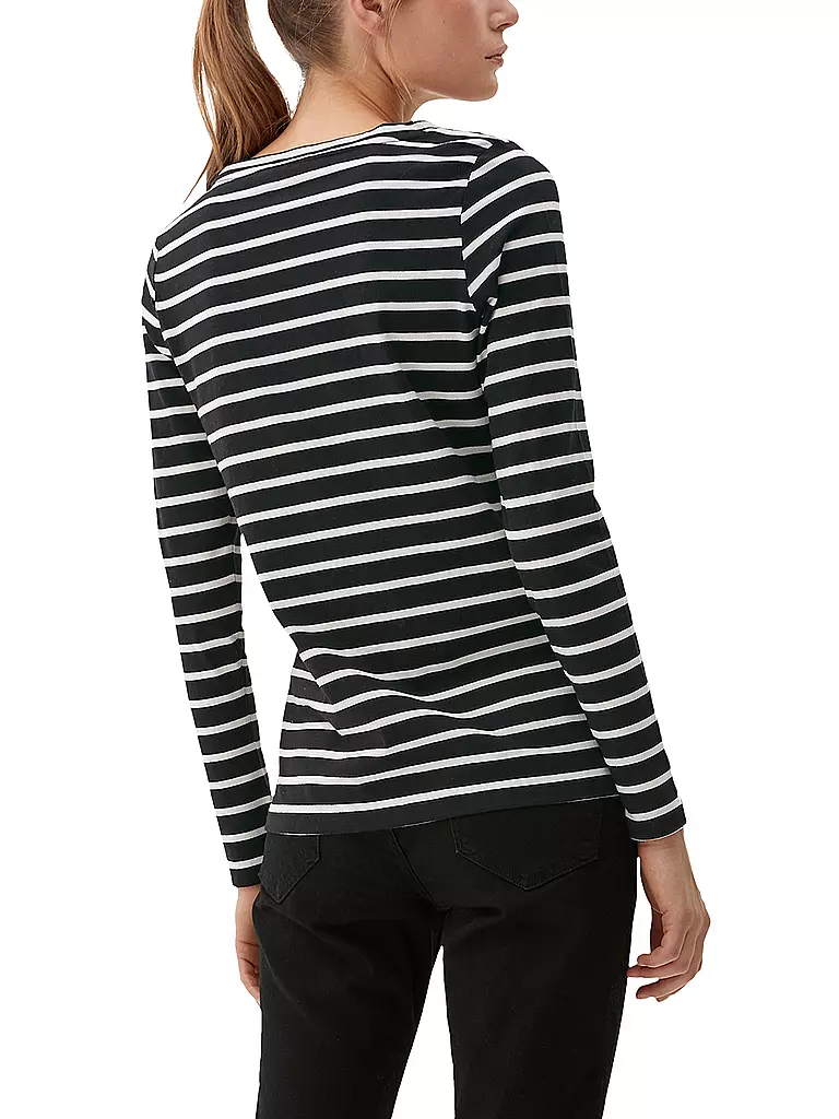 S.OLIVER | Langarmshirt  | schwarz