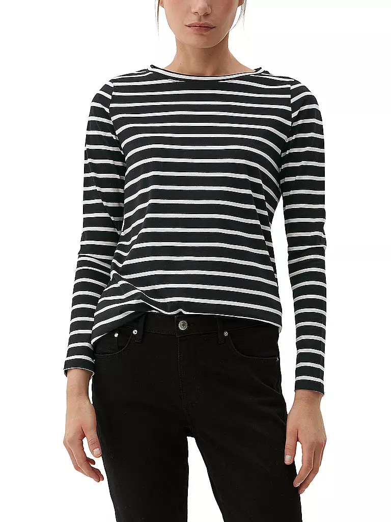 S.OLIVER | Langarmshirt  | schwarz