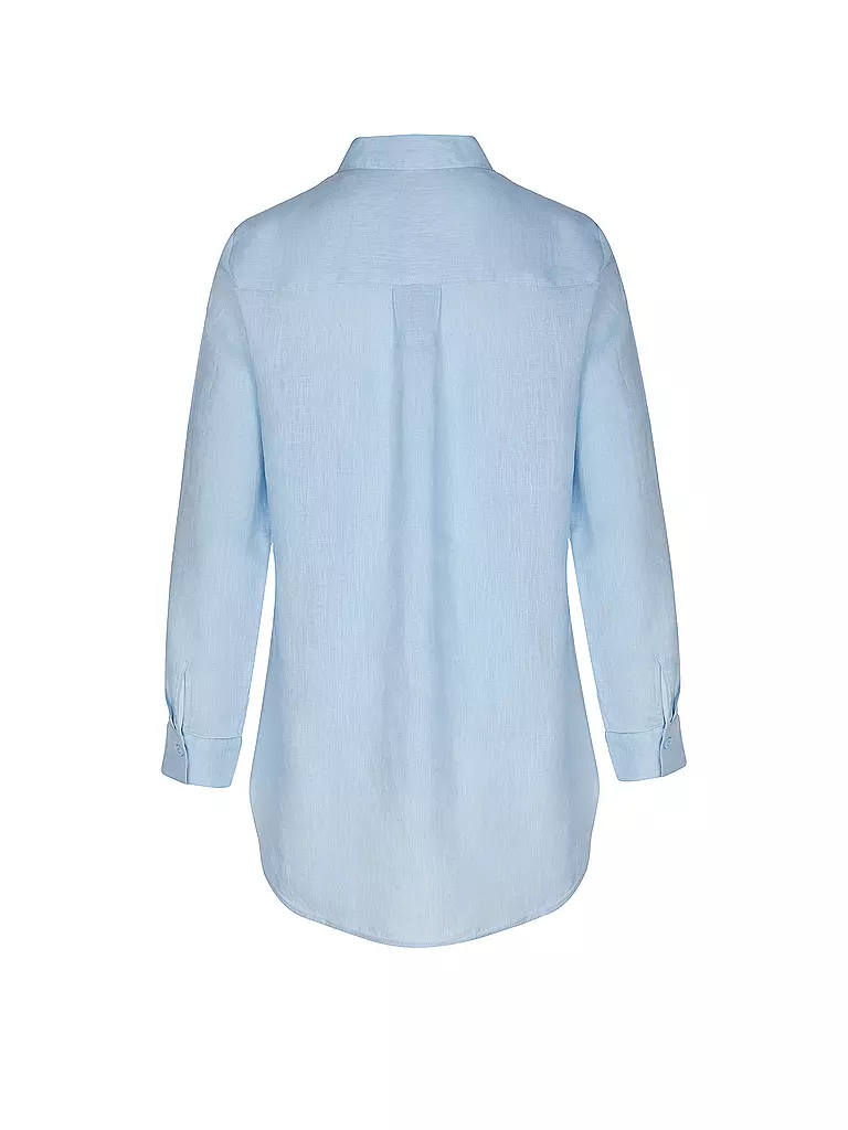 S.OLIVER | Leinenbluse  | blau