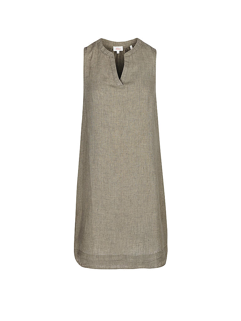 S.OLIVER | Leinenkleid | olive