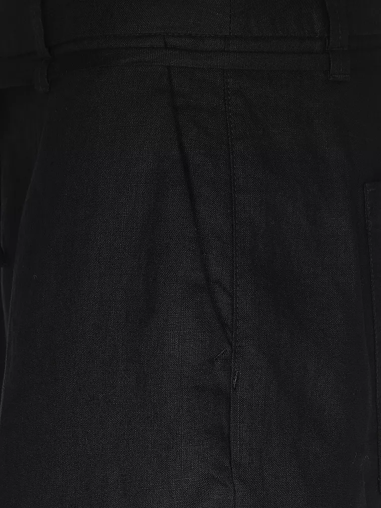S.OLIVER | Leinenshorts | schwarz