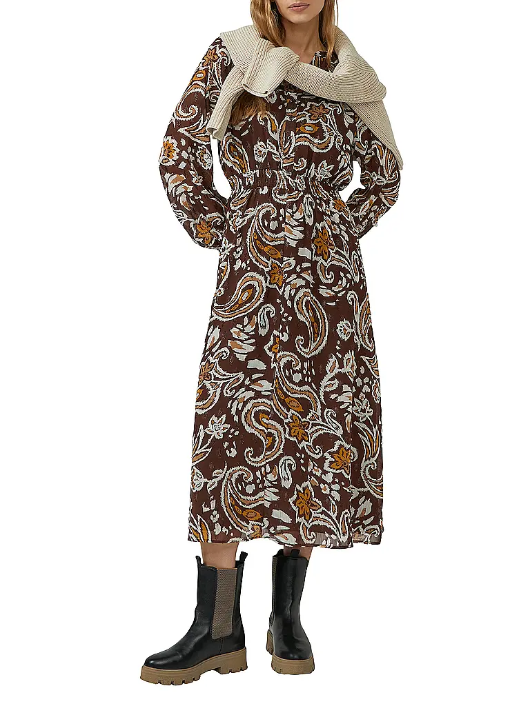 S.OLIVER | Midikleid  | Braun