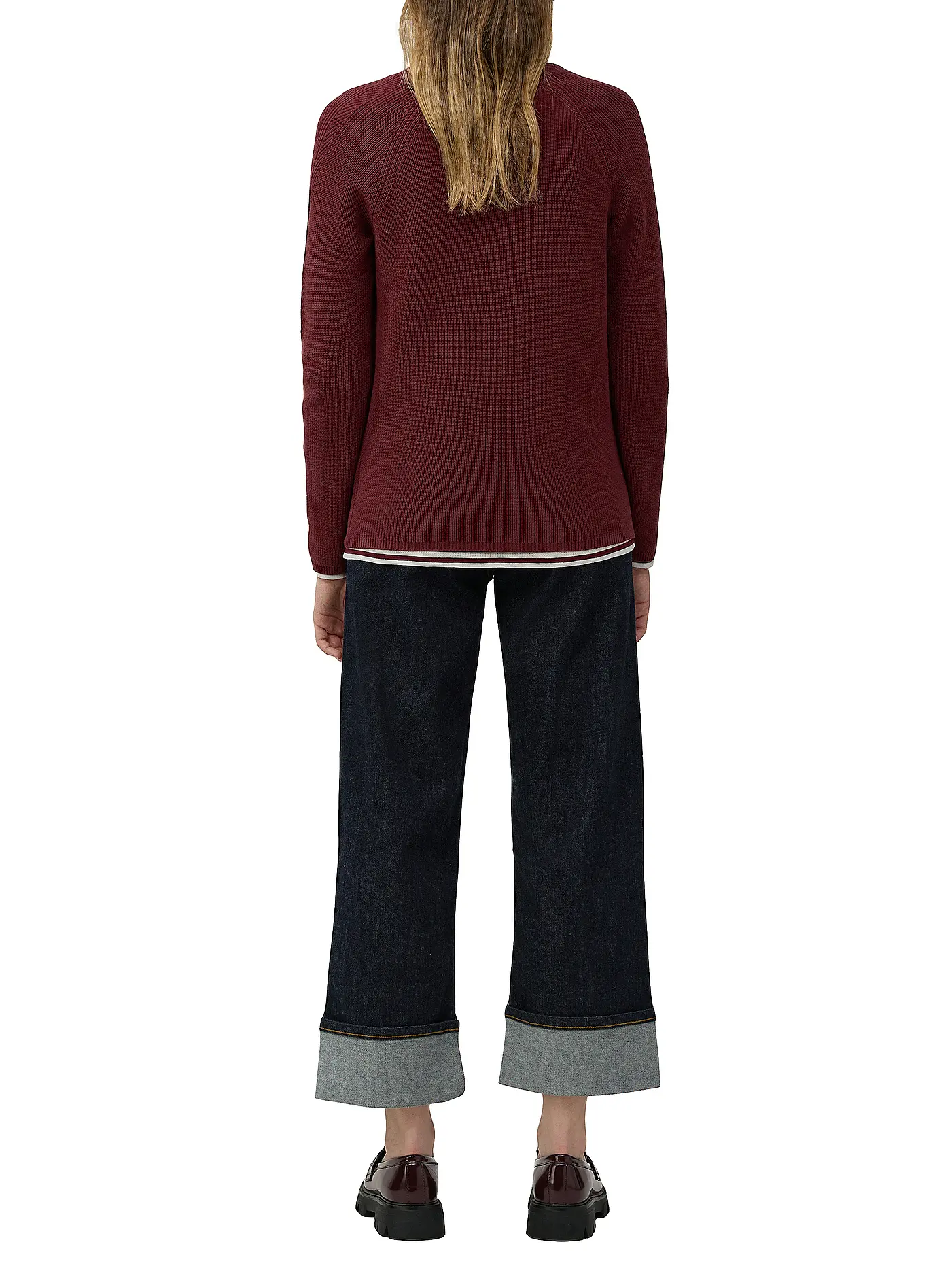 S.OLIVER | Pullover  | dunkelrot