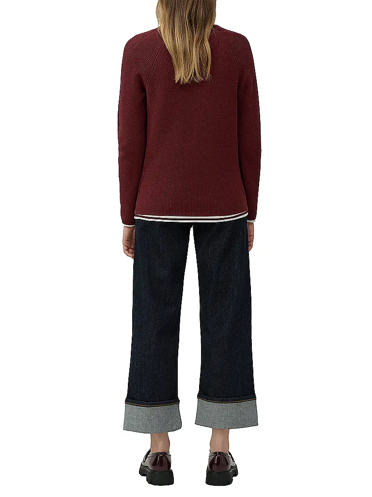 S.OLIVER | Pullover  | dunkelrot