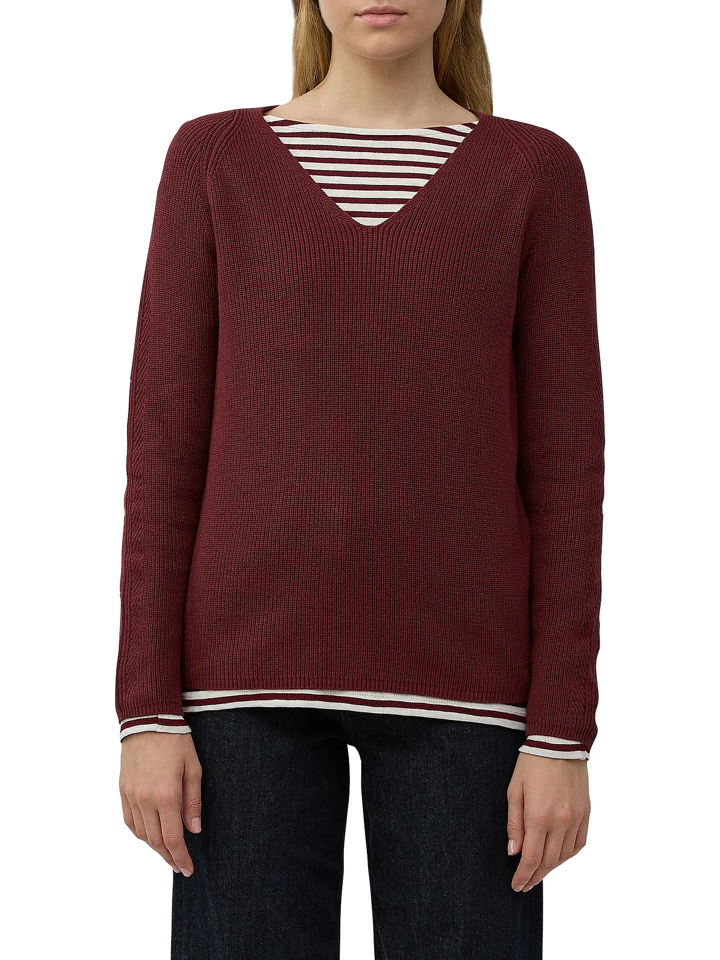 S.OLIVER | Pullover  | dunkelrot