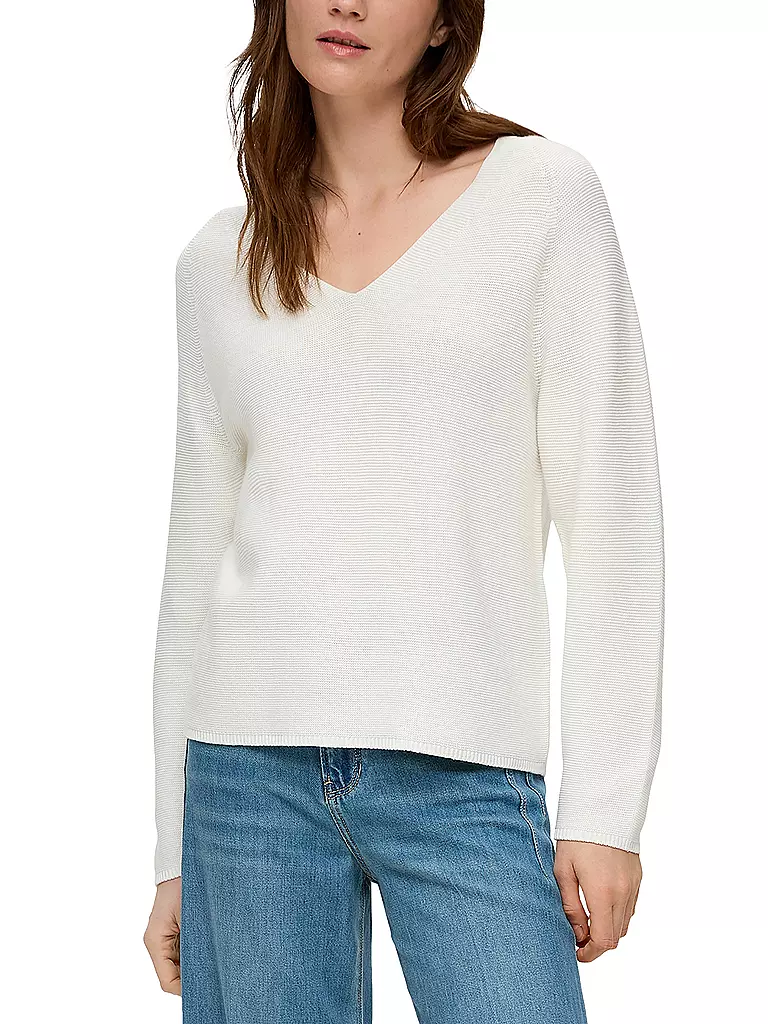 S.OLIVER | Pullover | weiss