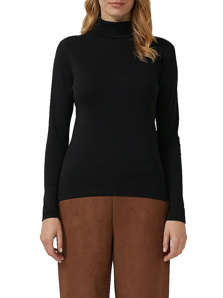 S.OLIVER | Rollkragenpullover  | schwarz