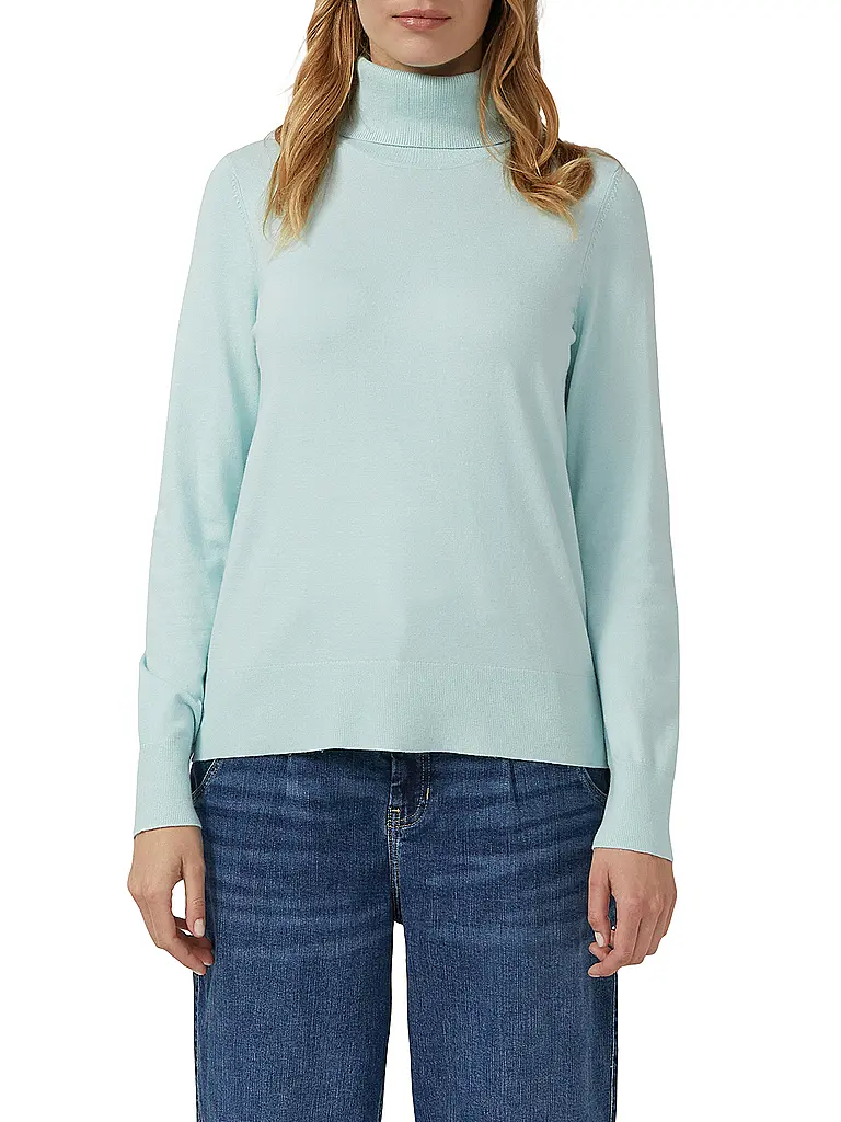 S.OLIVER | Rollkragenpullover  | hellblau