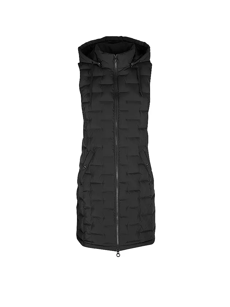 S.OLIVER | Steppgilet  | schwarz