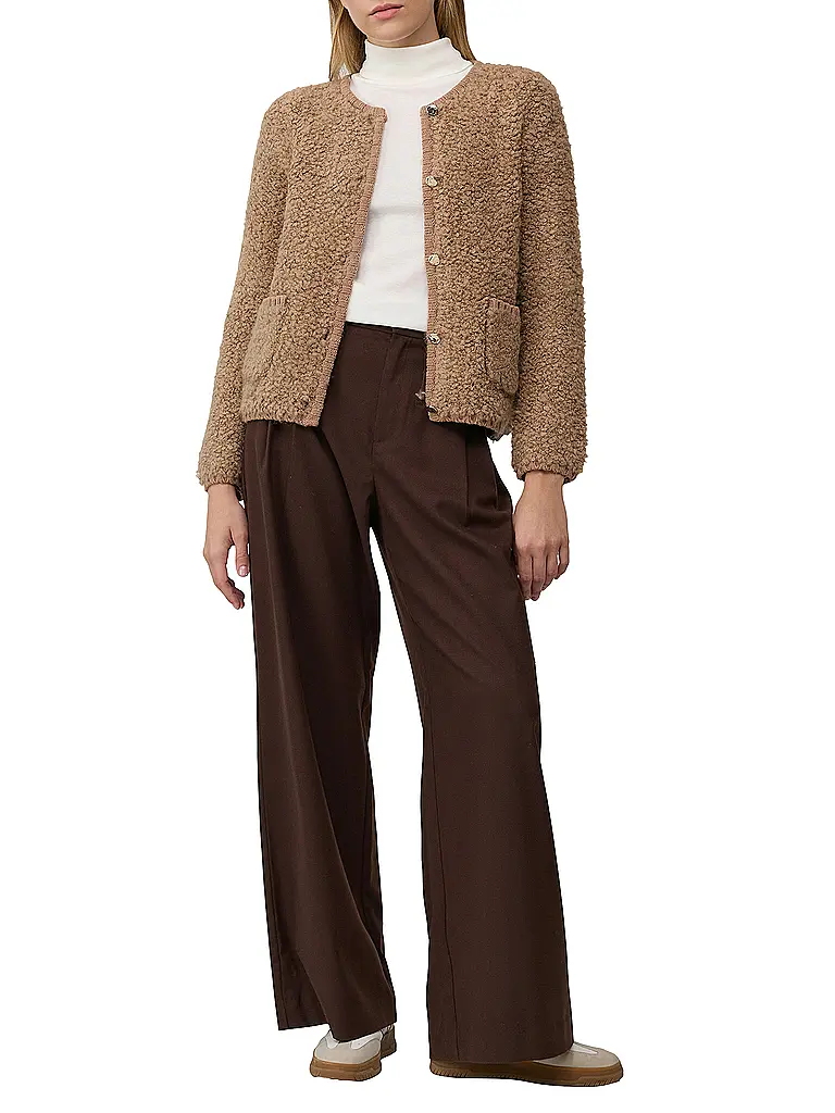 S.OLIVER | Strickjacke  | hellbraun