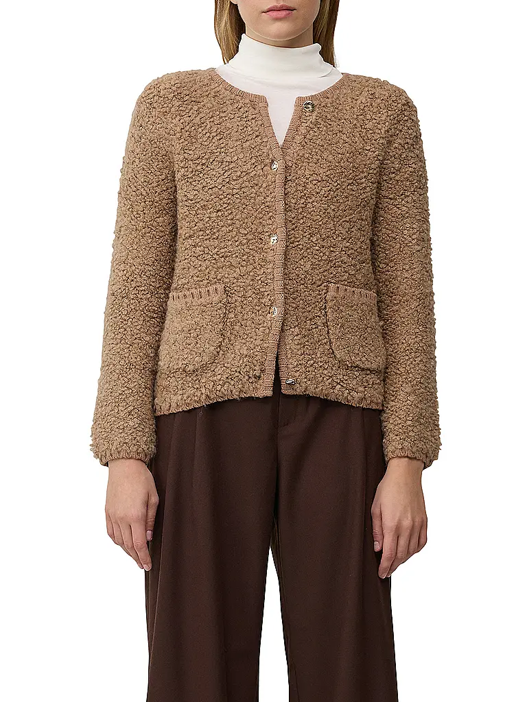 S.OLIVER | Strickjacke  | hellbraun