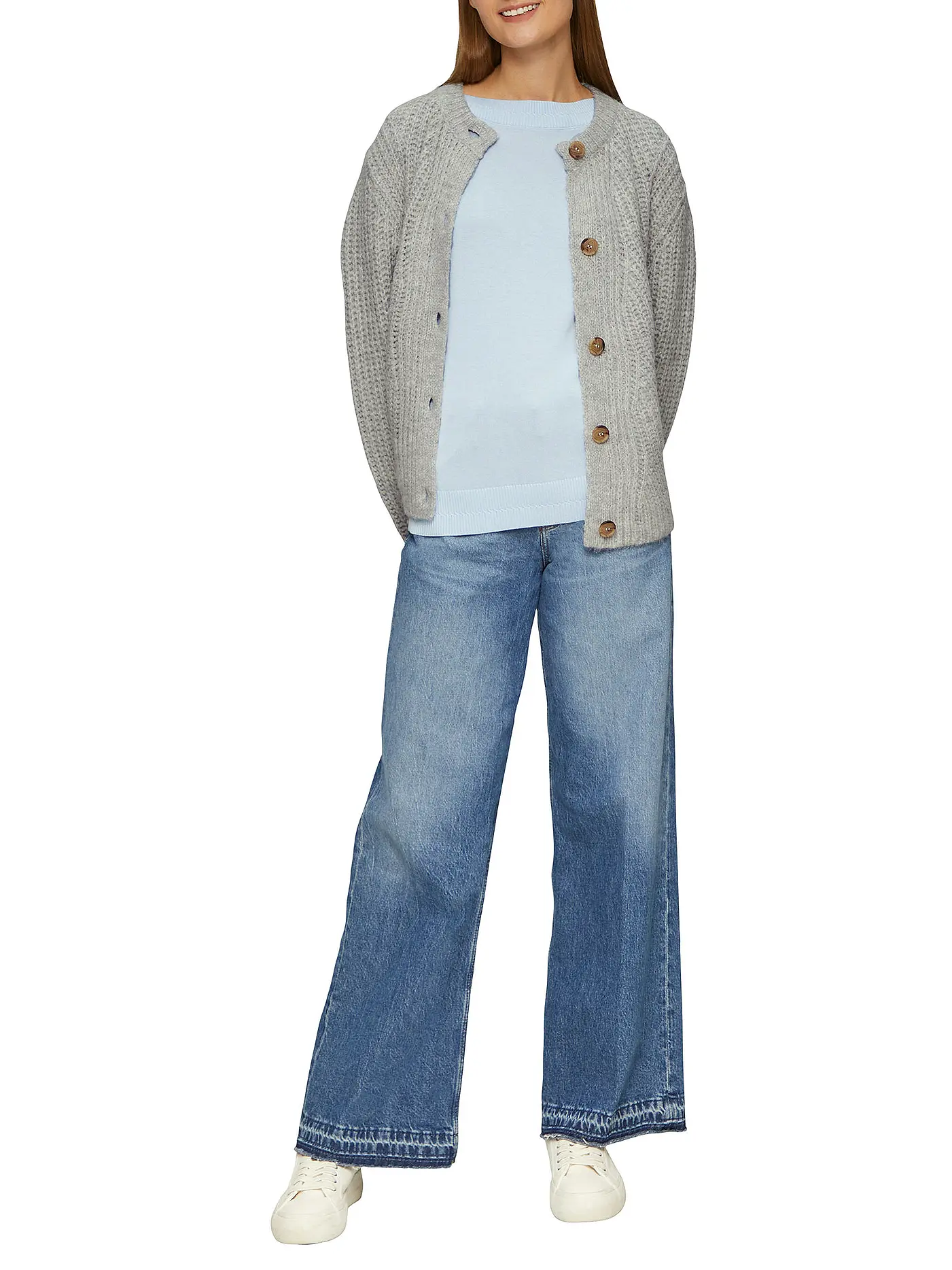 S.OLIVER | Strickjacke | grau