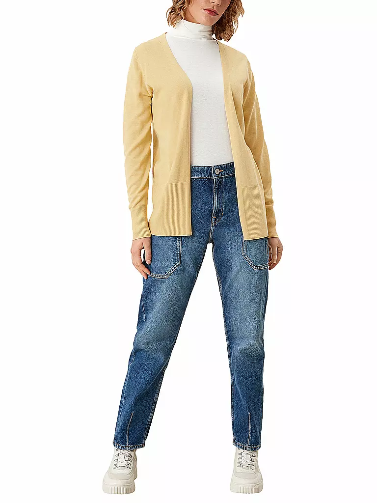 S.OLIVER | Strickjacke | gelb