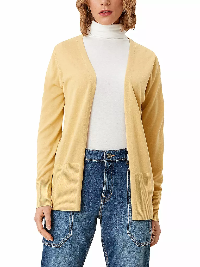 S.OLIVER | Strickjacke | gelb