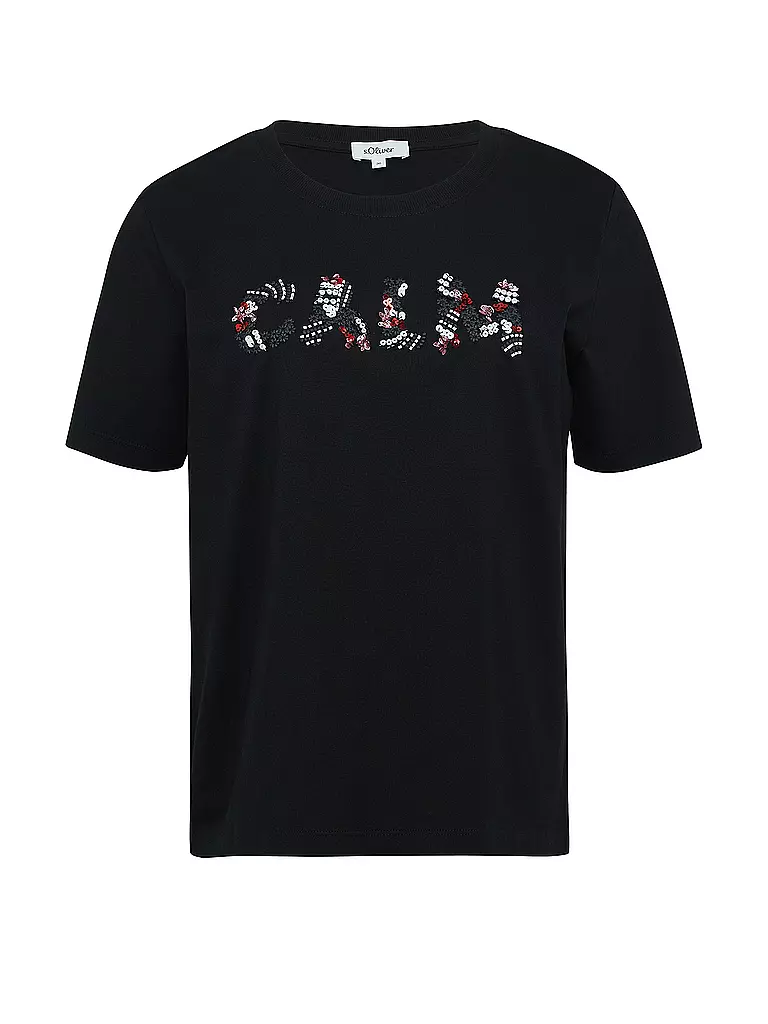 S.OLIVER | T-Shirt  | schwarz
