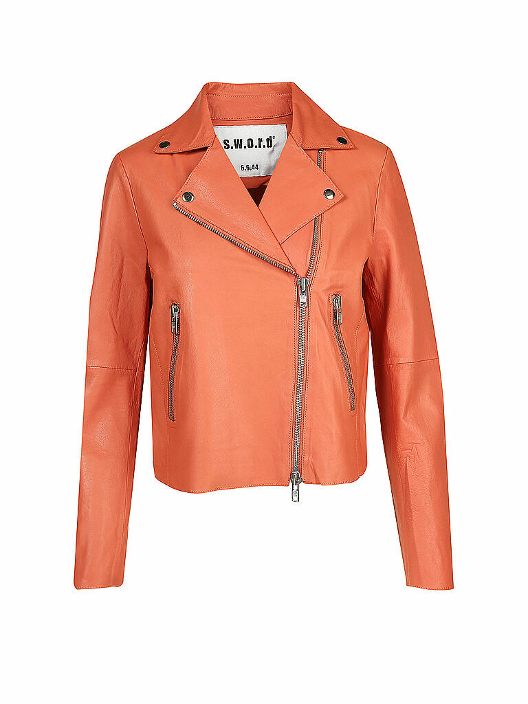 S.W.O.R.D. | Lederjacke "Impact" | orange