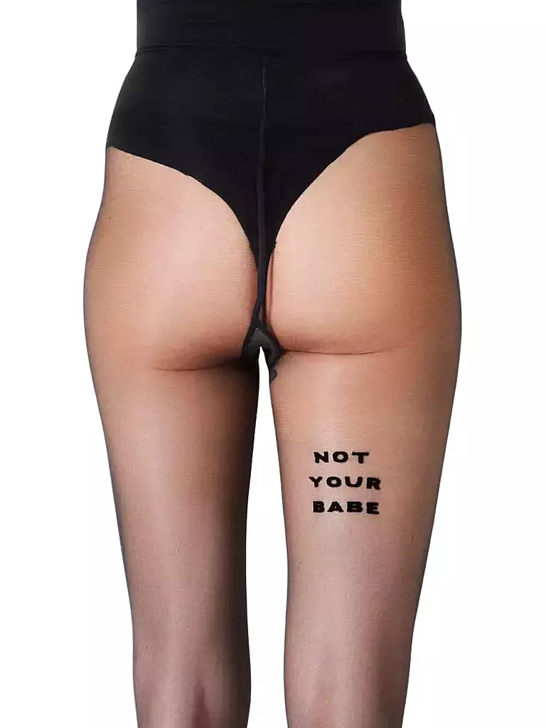 SAINT SASS | Strumpfhose NOT YOUR BABE 40 schwarz | schwarz