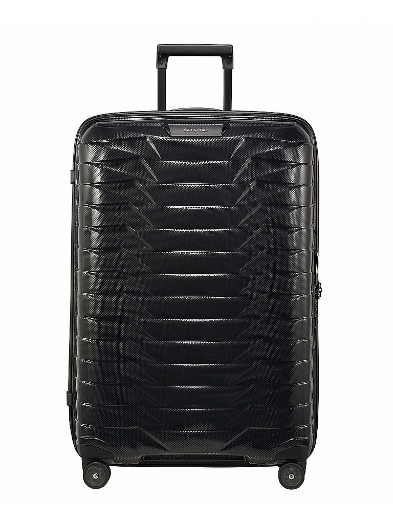 Hartschalen-Trolley SAMSONITE "PROXIS, verschiedene Größen und Farben", Gr. B/H/T: 51cm x 75cm x 31cm 98 l, schwarz, Polypropylen, unifarben, festlich, Koffer, Trolley Reisegepäck Hartschalenkoffer Reisekoffer TSA-Zahlenschloss 3
