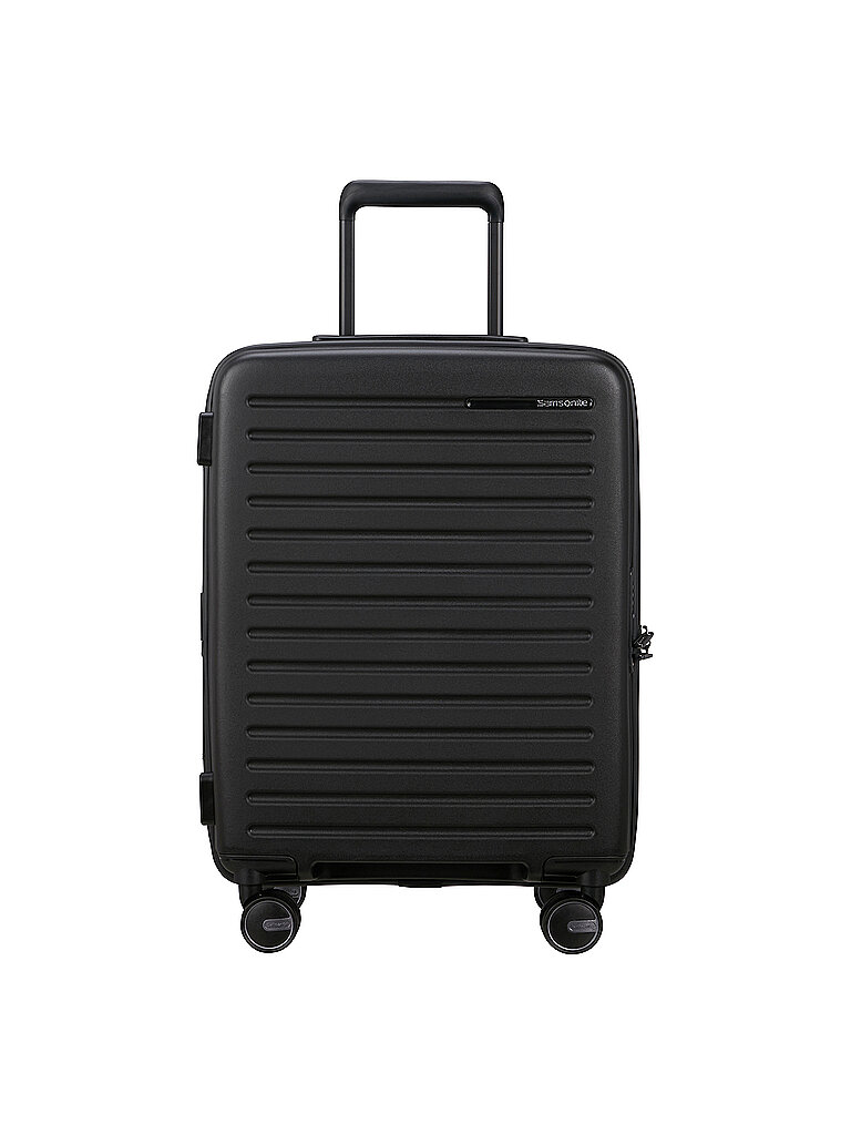 Handgepäck Trolley RESTACKD SPINNER 55cm erweiterbar Black schwarz baby