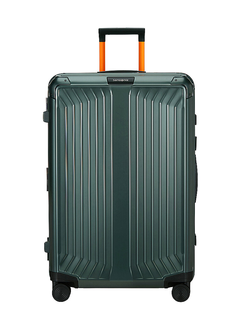 SAMSONITE Trolley LITE BOX ALU 75cm Sage / Orange dunkelgrün