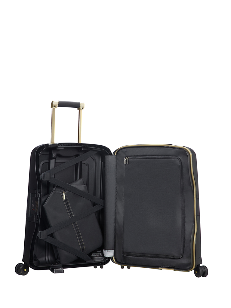 SAMSONITE | S`Cure Spinner 55 cm" (50919 25 Black/Gold) | schwarz