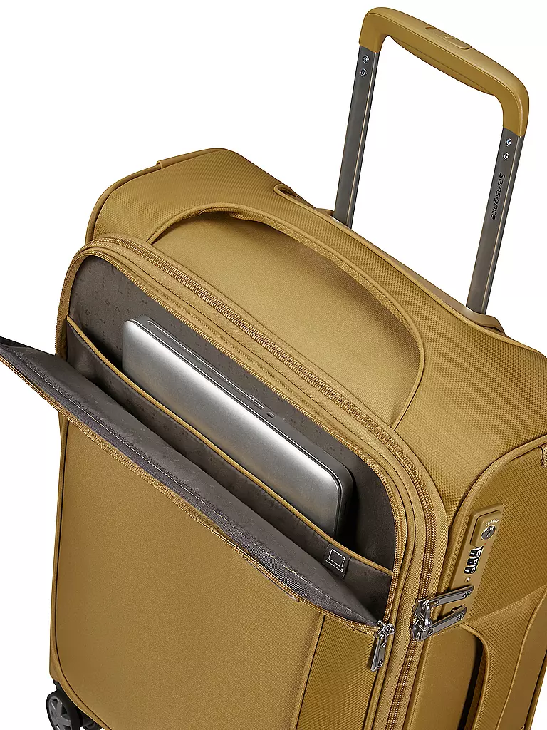 SAMSONITE | Trolley  D'LITE SPINNER 55cm erweiterbar mustard yellow | senf