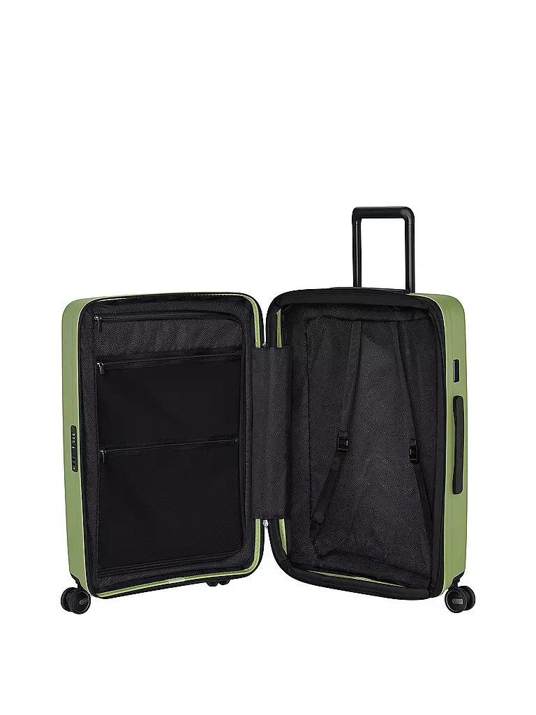 SAMSONITE | Trolley  RESTACKD SPINNER 68cm erweiterbar wasabi | dunkelgrün