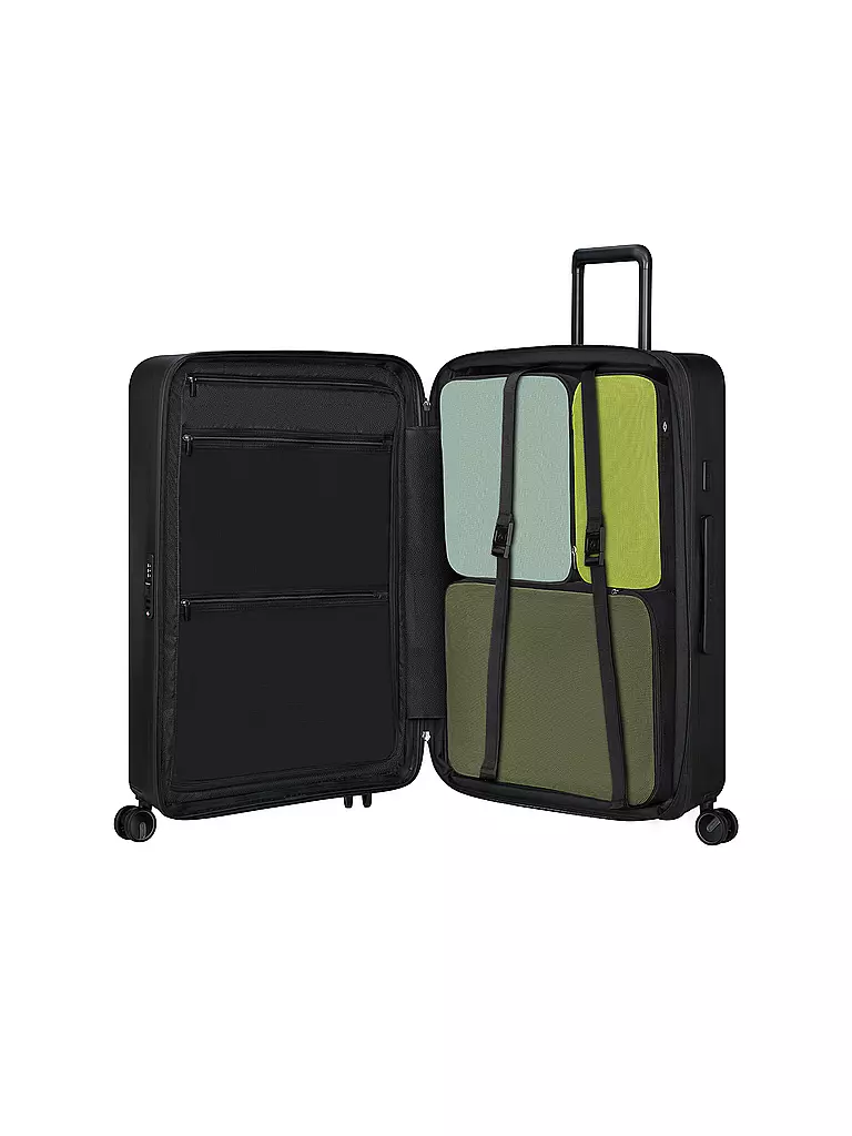 SAMSONITE | Trolley  RESTACKD SPINNER 75cm erweiterbar black | hellblau
