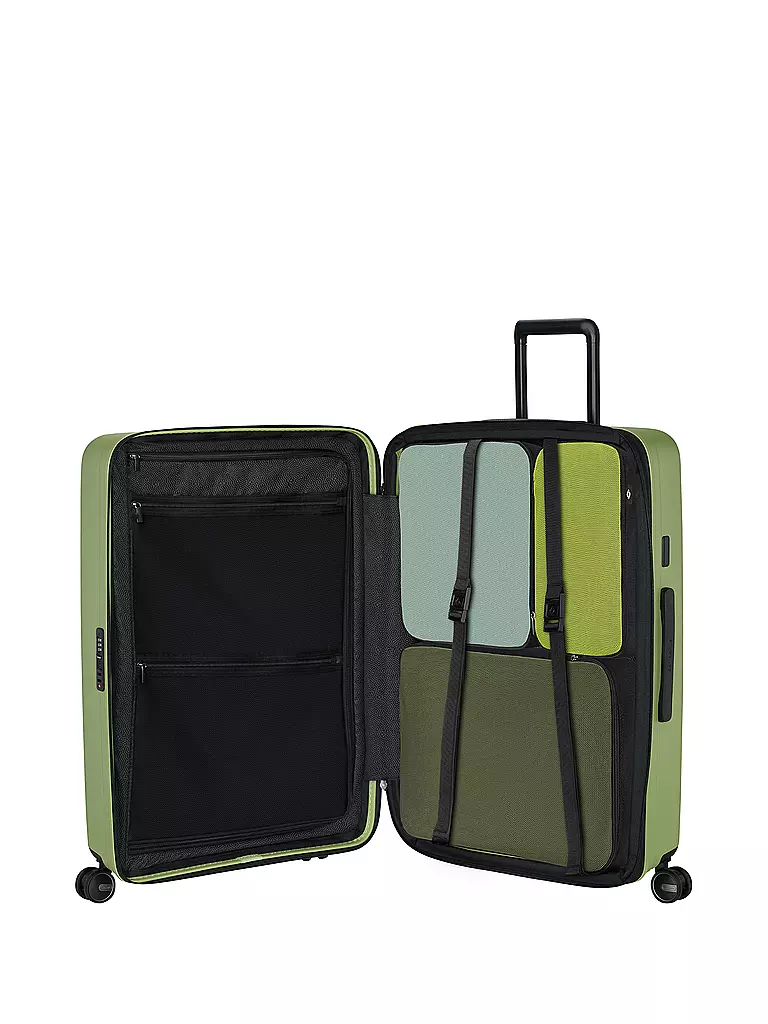SAMSONITE | Trolley  RESTACKD SPINNER 75cm erweiterbar Wasabi | dunkelgrün