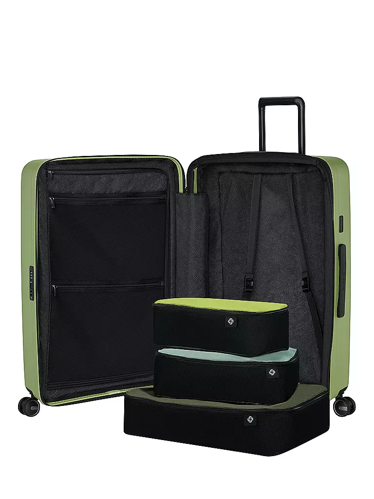 SAMSONITE | Trolley  RESTACKD SPINNER 75cm erweiterbar Wasabi | dunkelgrün