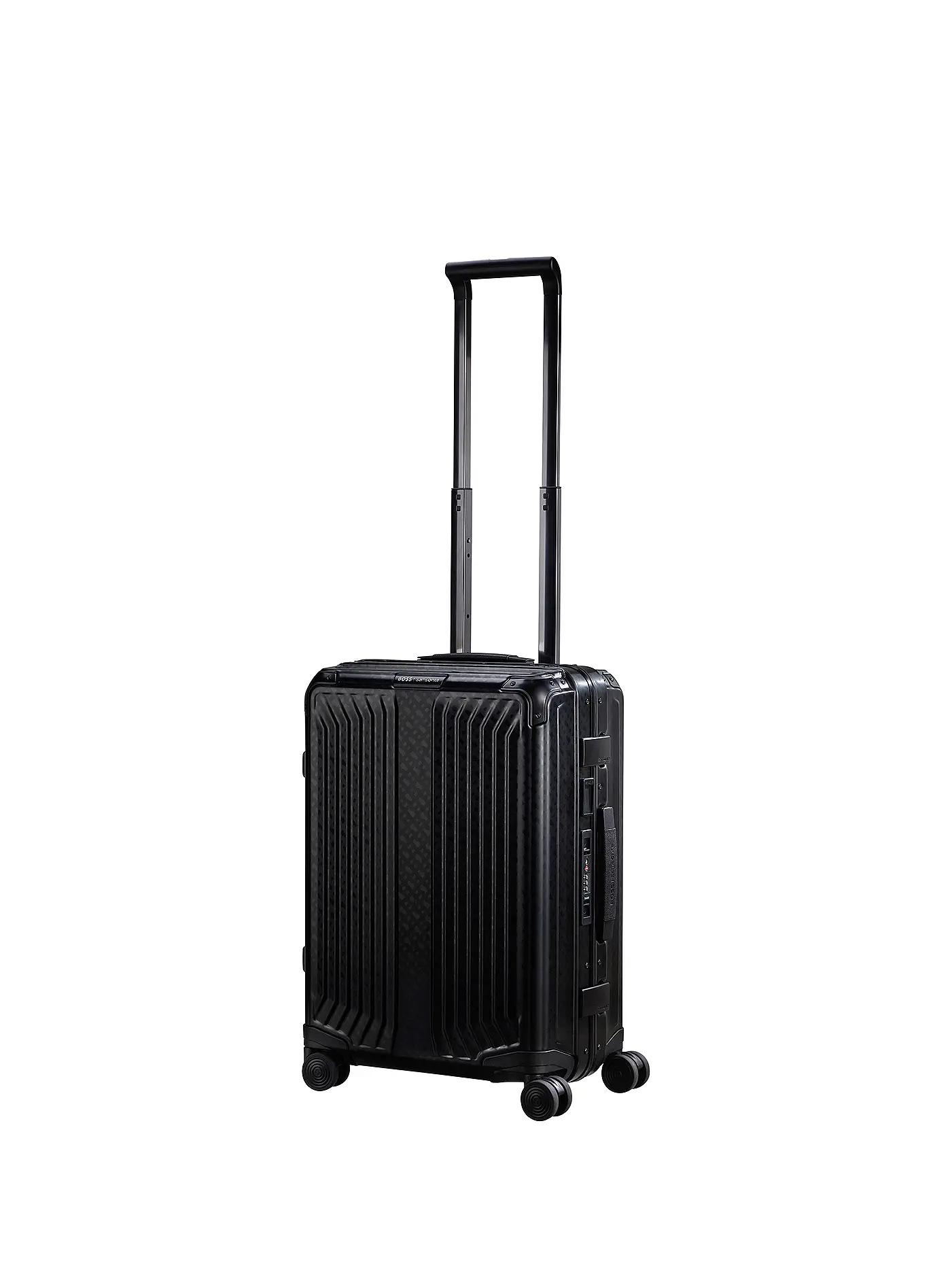 SAMSONITE | Trolley BOSS SPINNER 55cm graphite monogram | schwarz