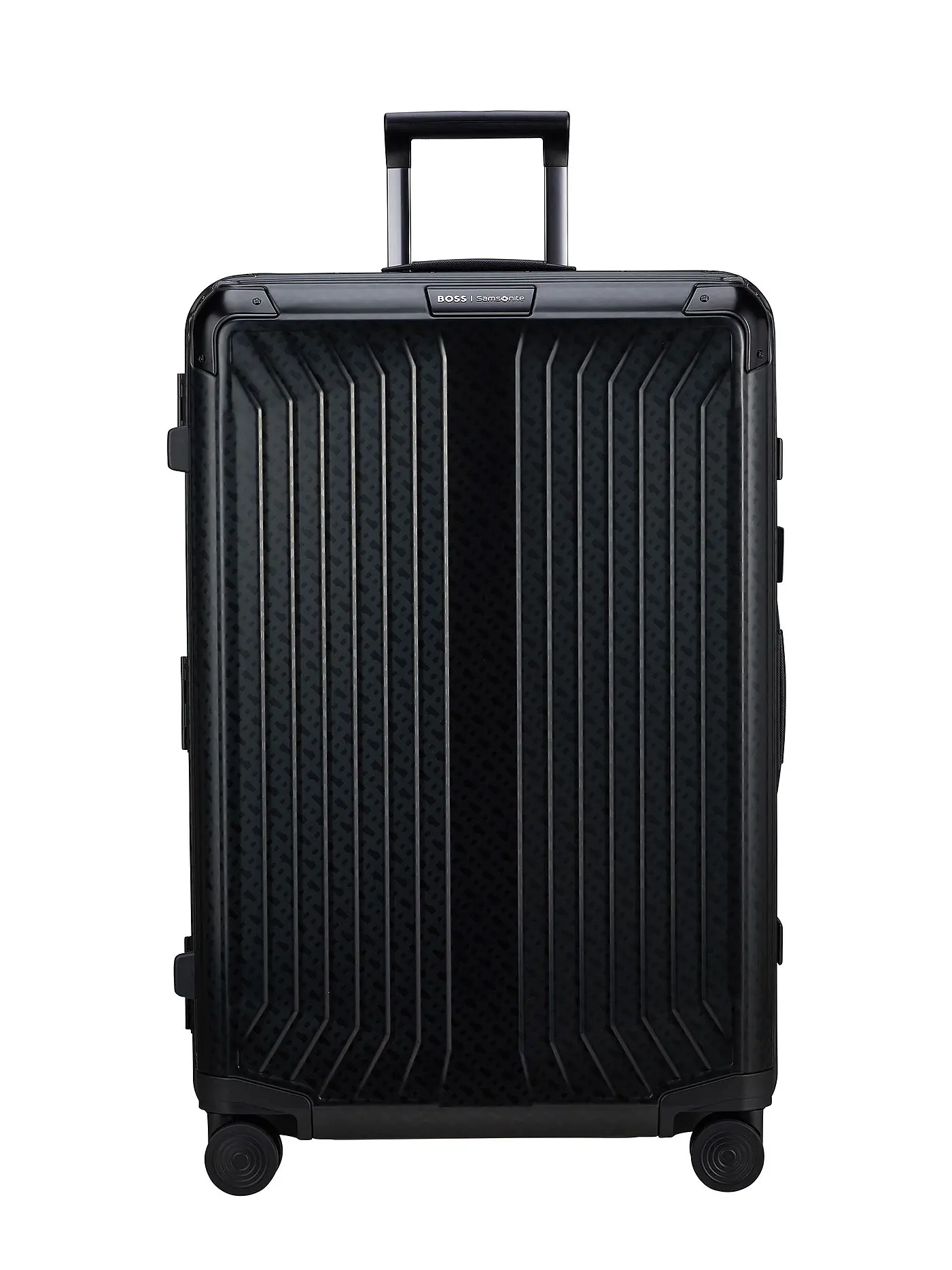 SAMSONITE | Trolley BOSS SPINNER 76cm graphite monogram | schwarz