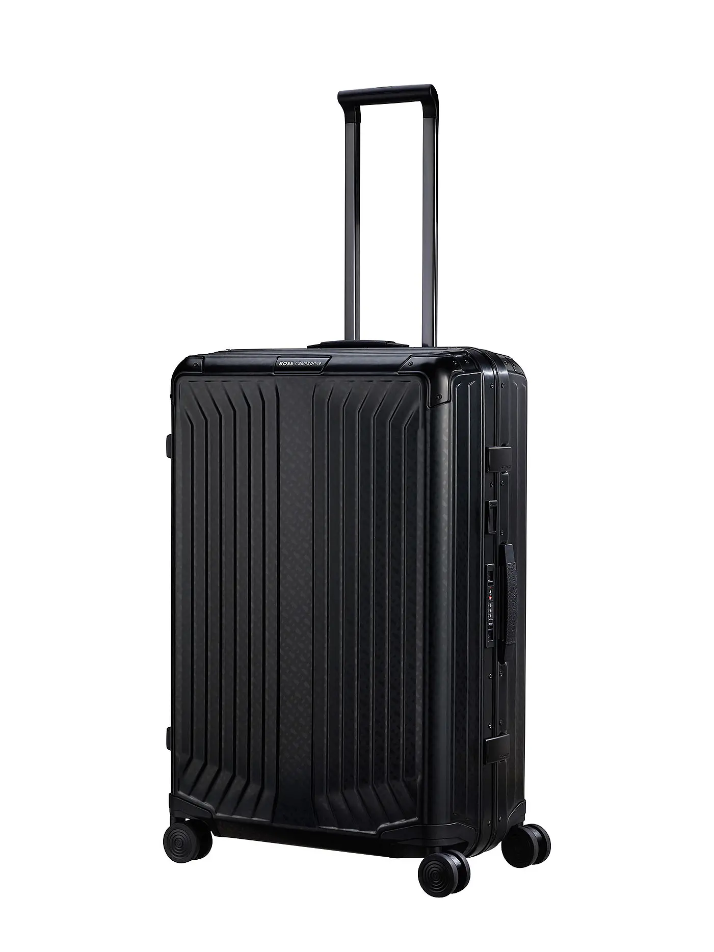SAMSONITE | Trolley BOSS SPINNER 76cm graphite monogram | schwarz