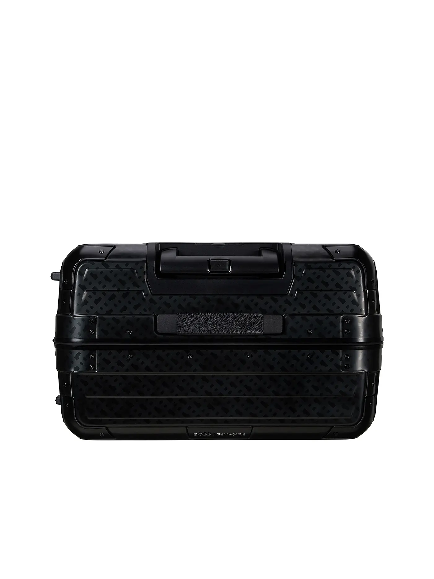 SAMSONITE | Trolley BOSS SPINNER 76cm graphite monogram | schwarz