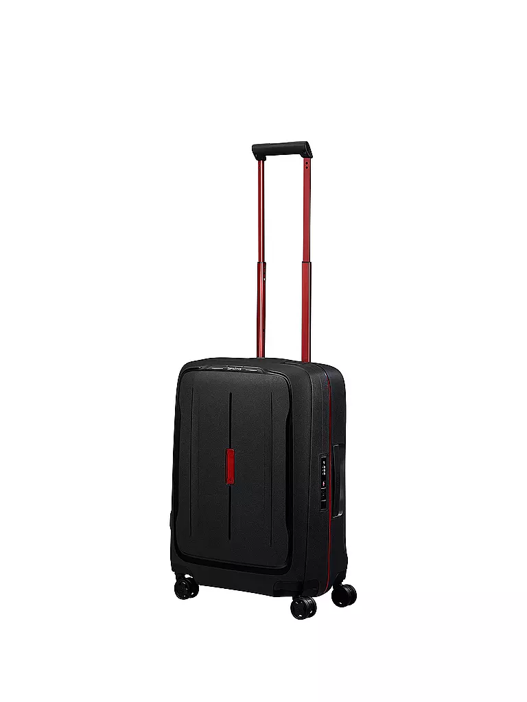 SAMSONITE | Trolley ESSENS SPINNER 55cm charcoal/red  | Schwarz