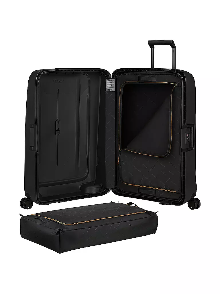 SAMSONITE | Trolley ESSENS SPINNER 69cm graphite | hellblau