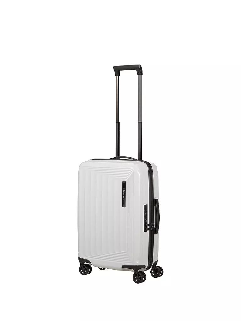 SAMSONITE | Trolley Nuon 55cm erweiterbar Metallic White | weiss