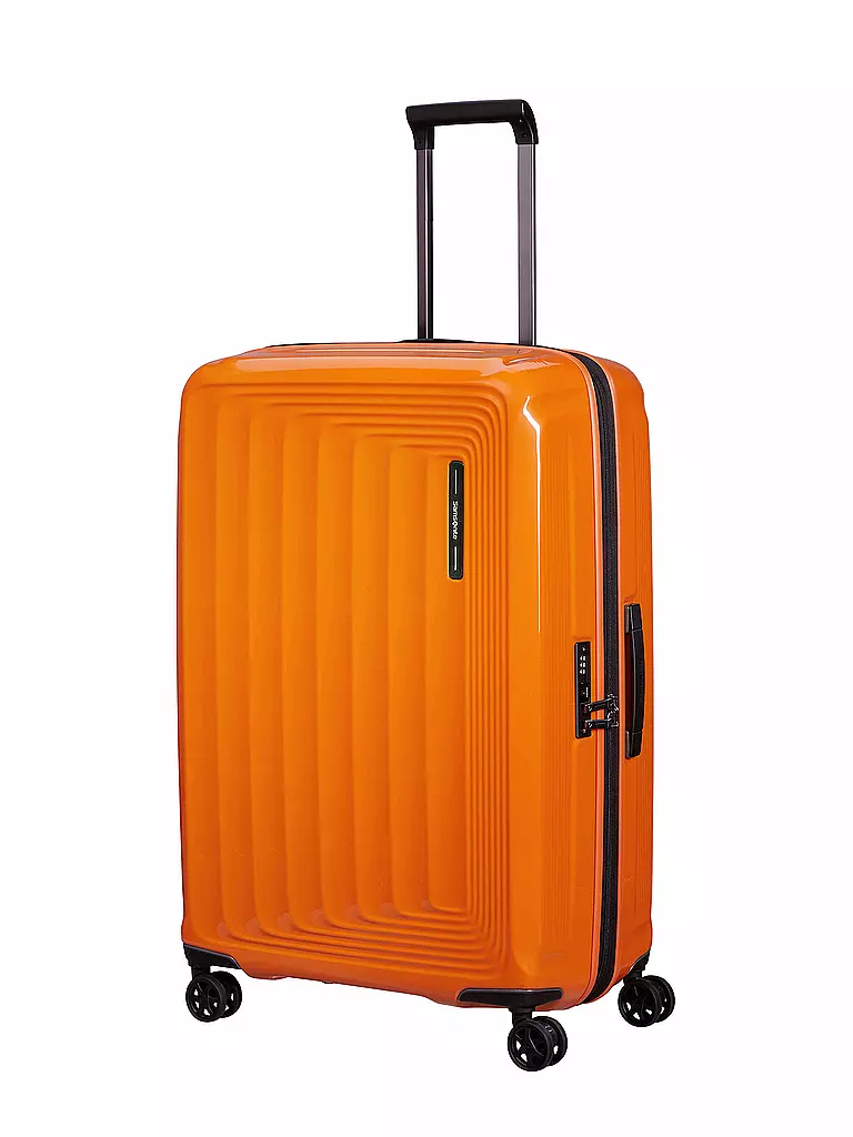 SAMSONITE | Trolley Nuon Spinner 75cm erweiterbar papaya orange | grün