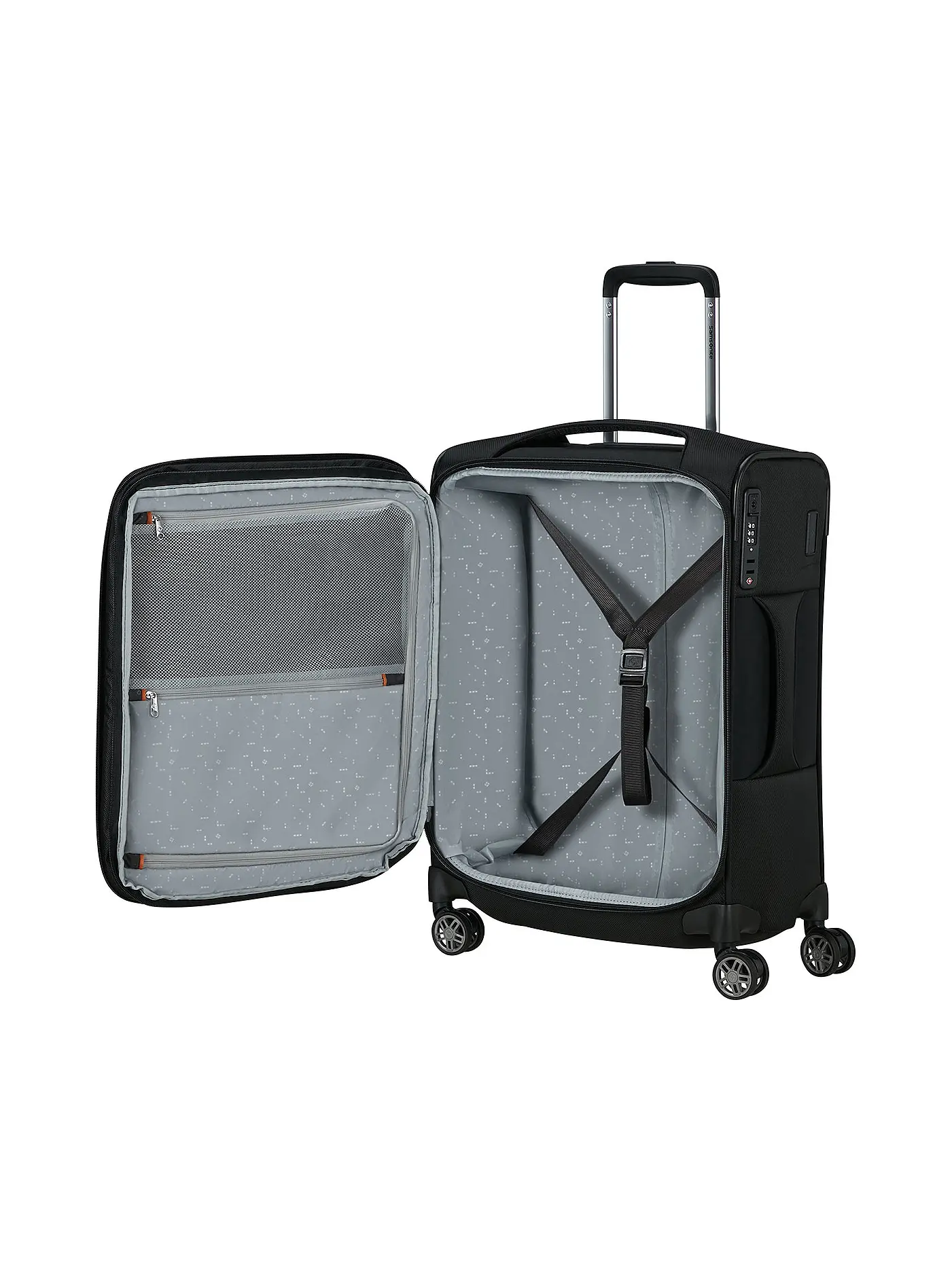 SAMSONITE | Trolley RE-LITE 55cm erweiterbar black | schwarz
