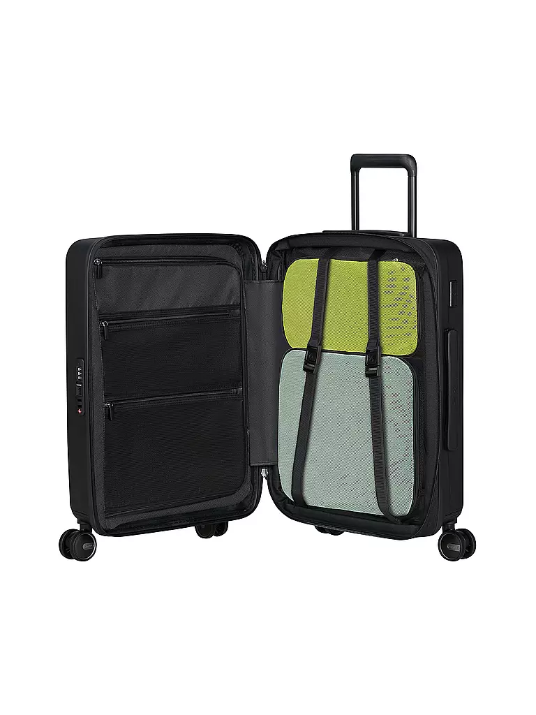 SAMSONITE | Trolley RESTACKD SPINNER 55cm erweiterbar black | Schwarz
