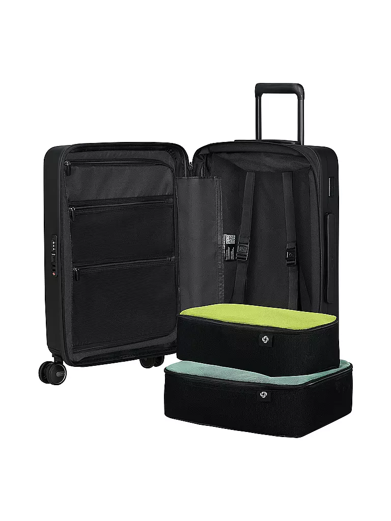 SAMSONITE | Trolley RESTACKD SPINNER 55cm erweiterbar black | Schwarz