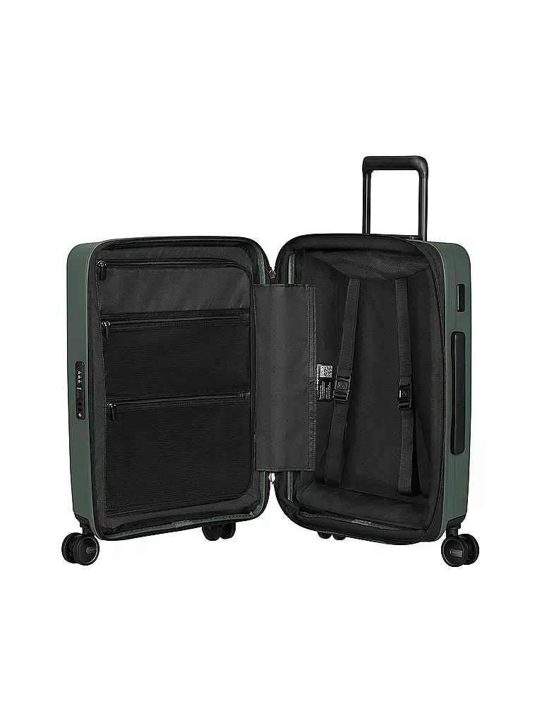 SAMSONITE | Trolley RESTACKD SPINNER 55cm erweiterbar sage | Dunkelgrün