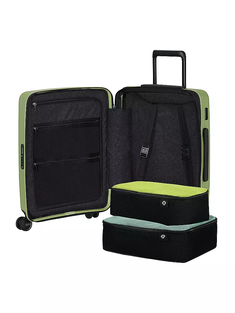 SAMSONITE | Trolley RESTACKED SPINNER 55cm erweiterbar wasabi | hellblau